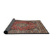 Sideview of Traditional Camel Brown Medallion Rug, tr2654