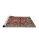 Sideview of Machine Washable Traditional Camel Brown Rug, wshtr2654