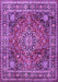 Medallion Purple Traditional Rug, tr2654pur