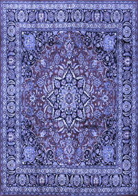 Medallion Blue Traditional Rug, tr2654blu