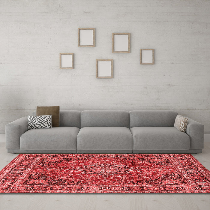 Traditional Red Washable Rugs