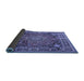 Sideview of Medallion Blue Traditional Rug, tr2654blu