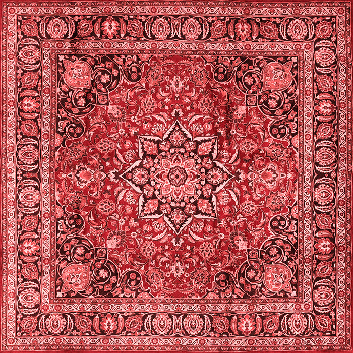 Medallion Red Traditional Rug, tr2654red