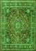 Medallion Green Traditional Rug, tr2654grn