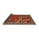 Sideview of Traditional Orange Brown Animal Rug, tr2655