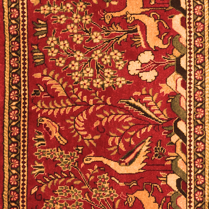 Animal Orange Traditional Rug, tr2655org