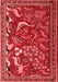 Animal Red Traditional Area Rugs