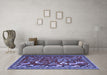 Machine Washable Animal Blue Traditional Rug in a Living Room, wshtr2655blu