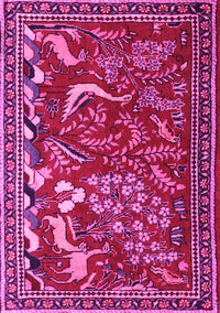 Animal Pink Traditional Rug, tr2655pnk