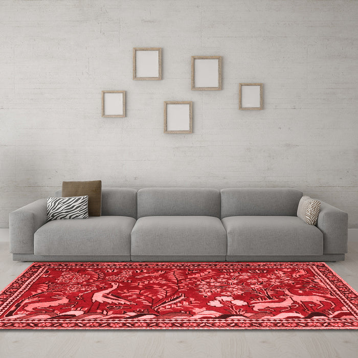 Traditional Red Washable Rugs