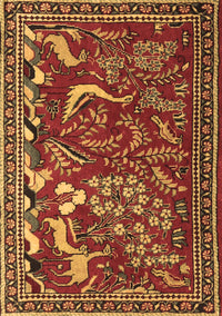 Animal Brown Traditional Rug, tr2655brn