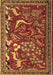 Animal Brown Traditional Rug, tr2655brn