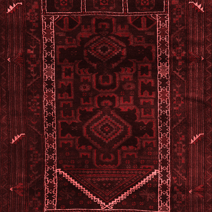 Machine Washable Persian Red Traditional Rug, wshtr2656red