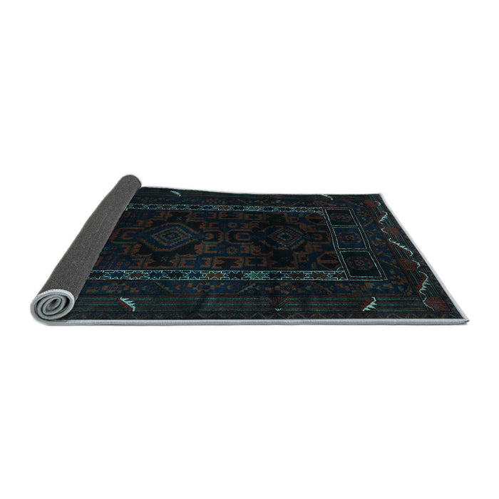 Sideview of Persian Light Blue Traditional Rug, tr2656lblu