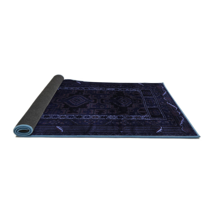 Sideview of Persian Blue Traditional Rug, tr2656blu