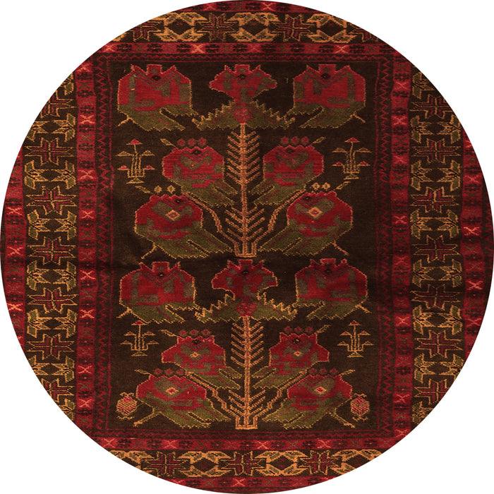 Machine Washable Persian Orange Traditional Area Rugs, wshtr2657org