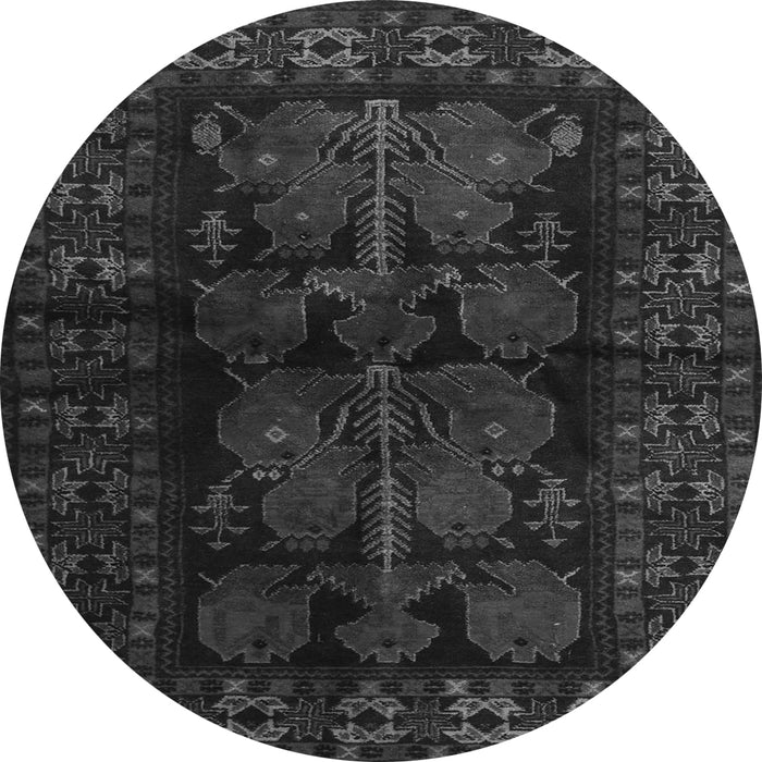 Square Persian Gray Traditional Rug, tr2657gry