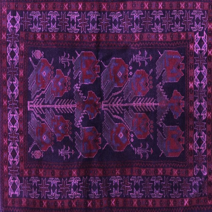 Square Persian Purple Traditional Rug, tr2657pur