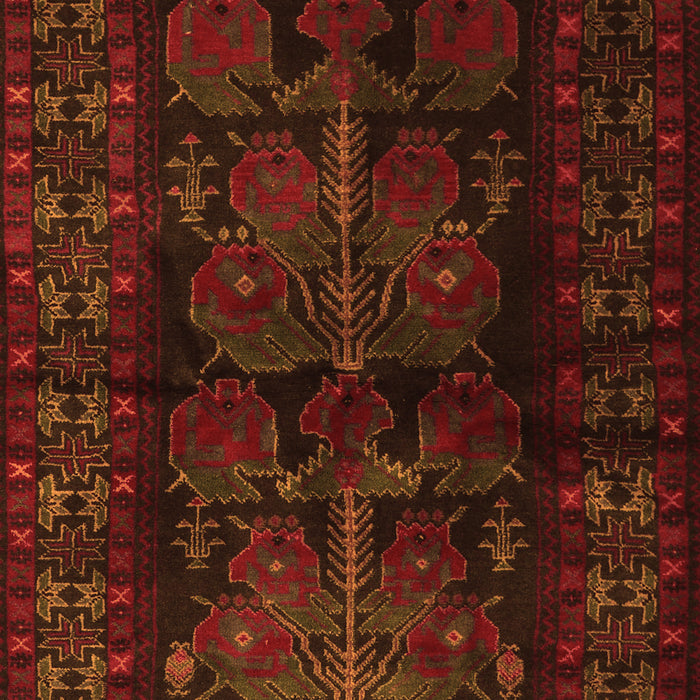 Serging Thickness of Machine Washable Persian Orange Traditional Area Rugs, wshtr2657org