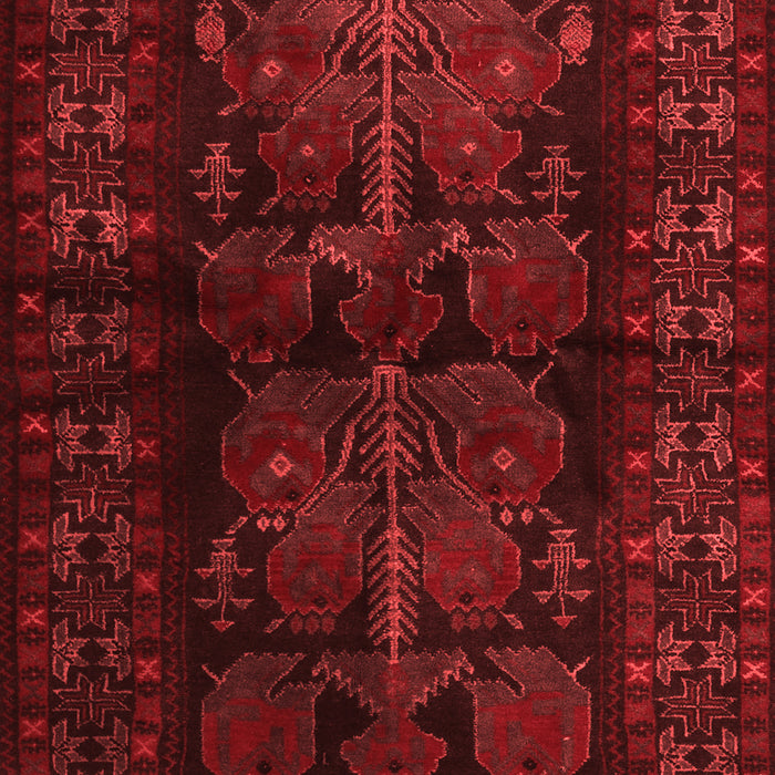 Machine Washable Persian Red Traditional Rug, wshtr2657red