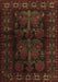 Machine Washable Persian Brown Traditional Rug, wshtr2657brn