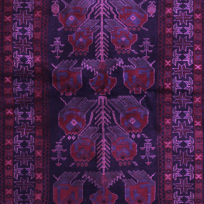 Machine Washable Persian Purple Traditional Area Rugs, wshtr2657pur