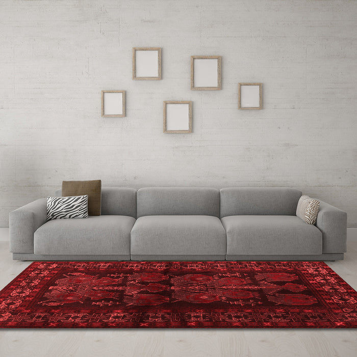 Traditional Red Washable Rugs
