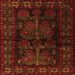 Serging Thickness of Persian Orange Traditional Rug, tr2657org