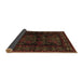 Sideview of Persian Brown Traditional Rug, tr2657brn