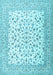 Machine Washable Persian Light Blue Traditional Rug, wshtr2659lblu