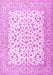 Machine Washable Persian Pink Traditional Rug, wshtr2659pnk