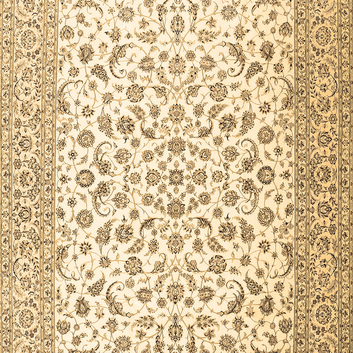 Machine Washable Persian Brown Traditional Rug, wshtr2659brn