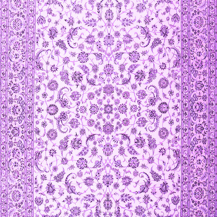 Machine Washable Persian Purple Traditional Area Rugs, wshtr2659pur