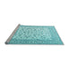 Sideview of Machine Washable Persian Light Blue Traditional Rug, wshtr2659lblu