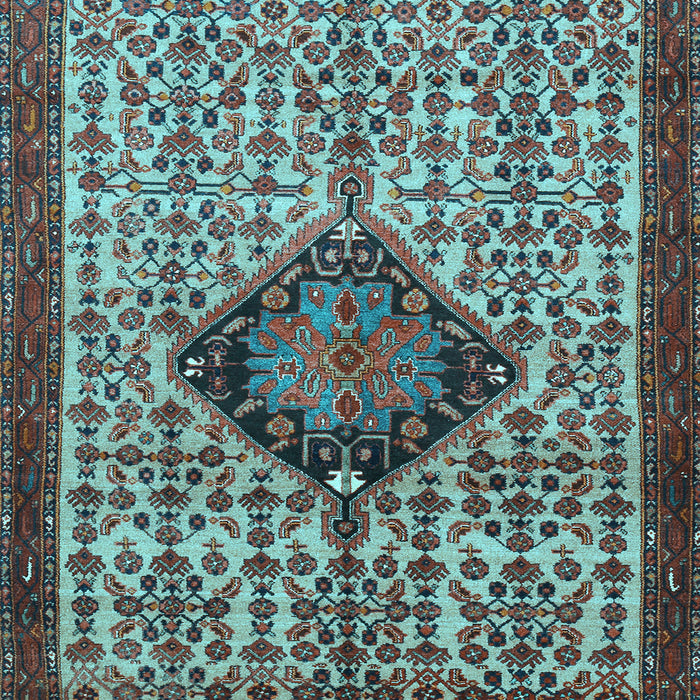 Machine Washable Persian Light Blue Traditional Rug, wshtr265lblu