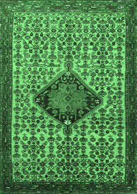 Persian Emerald Green Traditional Rug, tr265emgrn