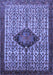 Machine Washable Persian Blue Traditional Rug, wshtr265blu