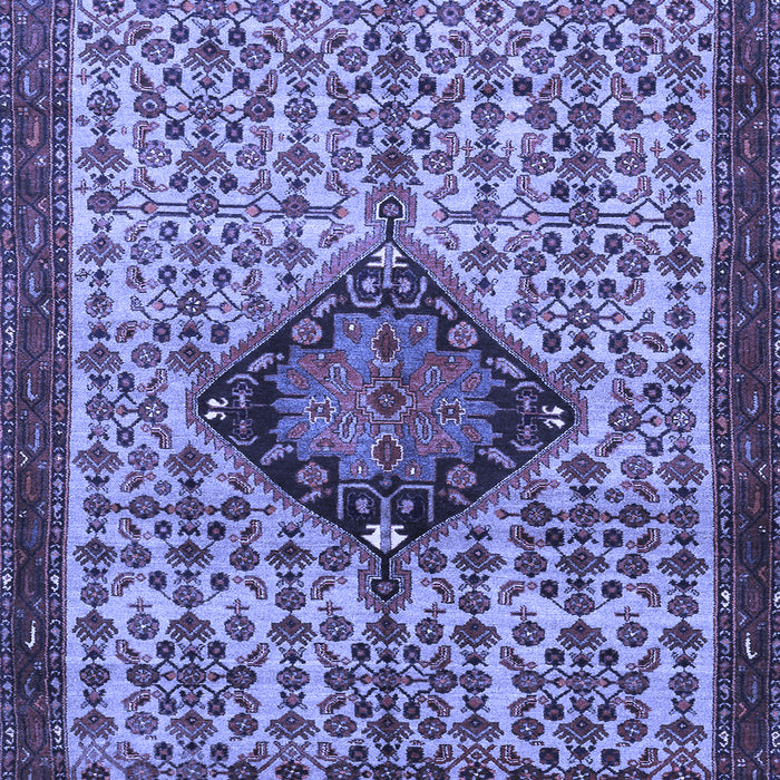 Machine Washable Persian Blue Traditional Rug, wshtr265blu