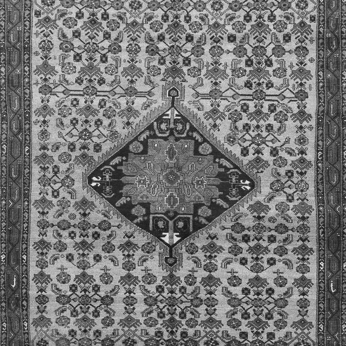 Serging Thickness of Machine Washable Persian Gray Traditional Rug, wshtr265gry