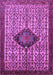 Machine Washable Persian Purple Traditional Area Rugs, wshtr265pur