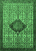 Machine Washable Persian Emerald Green Traditional Area Rugs, wshtr265emgrn