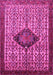 Machine Washable Persian Pink Traditional Rug, wshtr265pnk