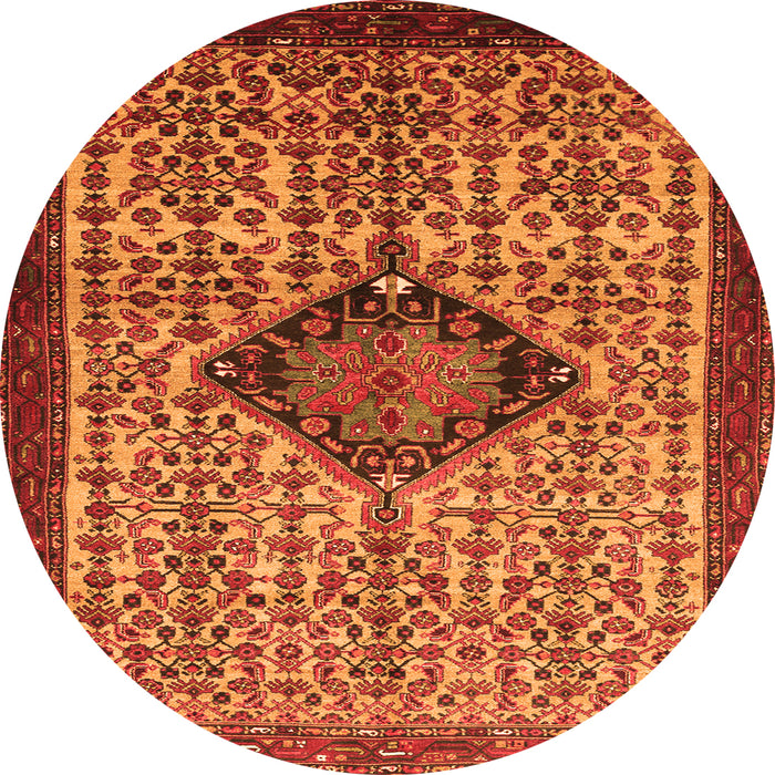 Square Persian Orange Traditional Rug, tr265org