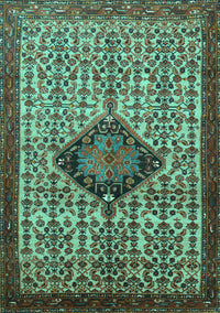 Persian Turquoise Traditional Rug, tr265turq