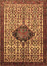 Machine Washable Persian Brown Traditional Rug, wshtr265brn