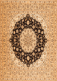 Medallion Orange Traditional Rug, tr2660org