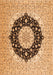 Medallion Orange Traditional Rug, tr2660org