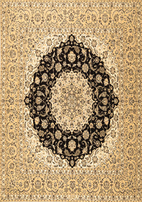 Medallion Brown Traditional Rug, tr2660brn