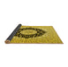 Sideview of Medallion Yellow Traditional Rug, tr2660yw