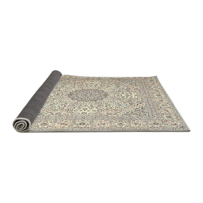 Sideview of Traditional Light Gold Medallion Rug, tr2661